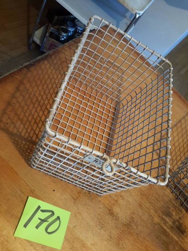 Wire Gym locker Basket.. 12in x 9in x 8 in h