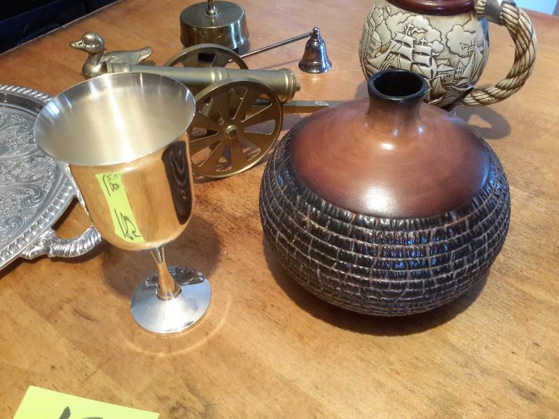 Misc. Decorative items Includes Brass Music Box You light up my life.
