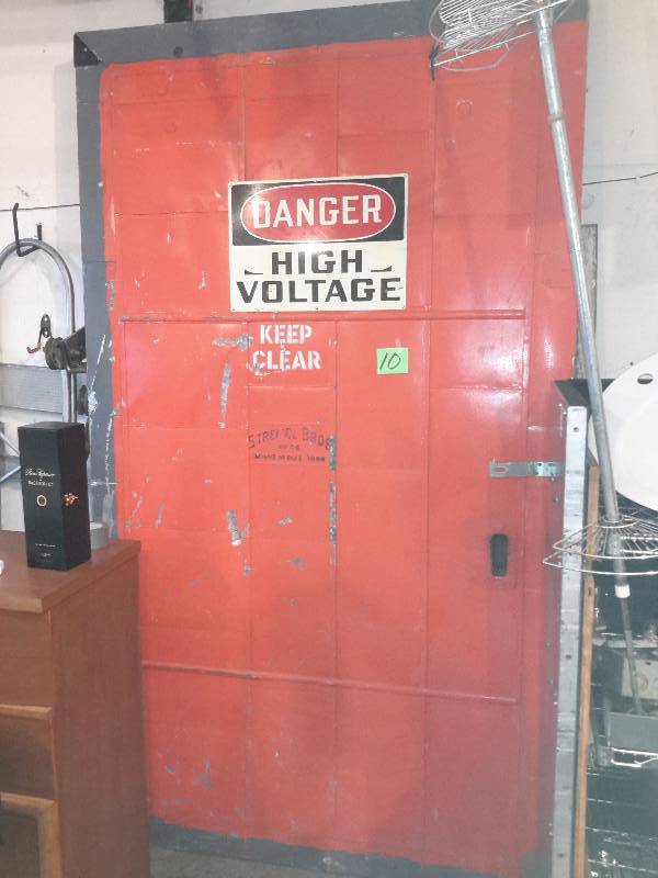 56in x 88 x 2 12  in Industrial Fire Door STREMEL BROS mfrs, Minneapolis