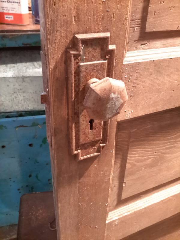 30 x 78 34 in 5 Panel Pine Door