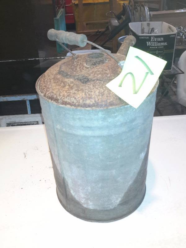 5 Gal, Blue and Red Can.. No tops