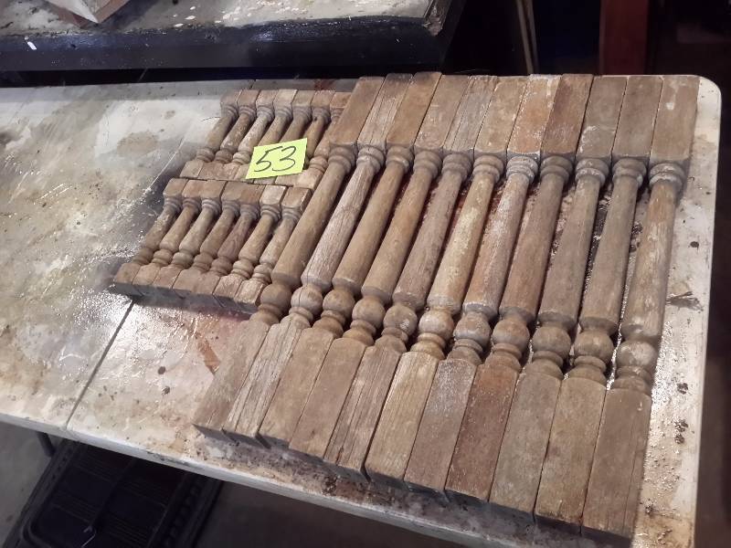 14, 8 in Chippy White Spindles  11, 24in Chippy White Spindles