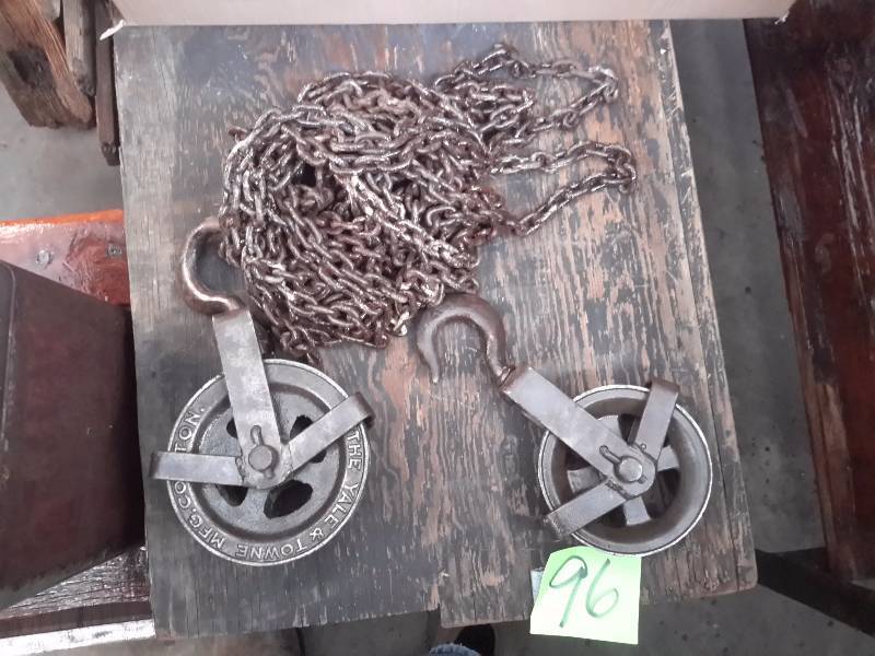 Vintage Chain pulley System.