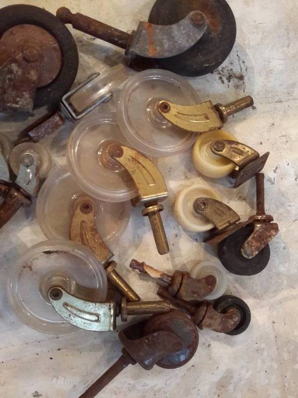 Vintage Casters as pictured