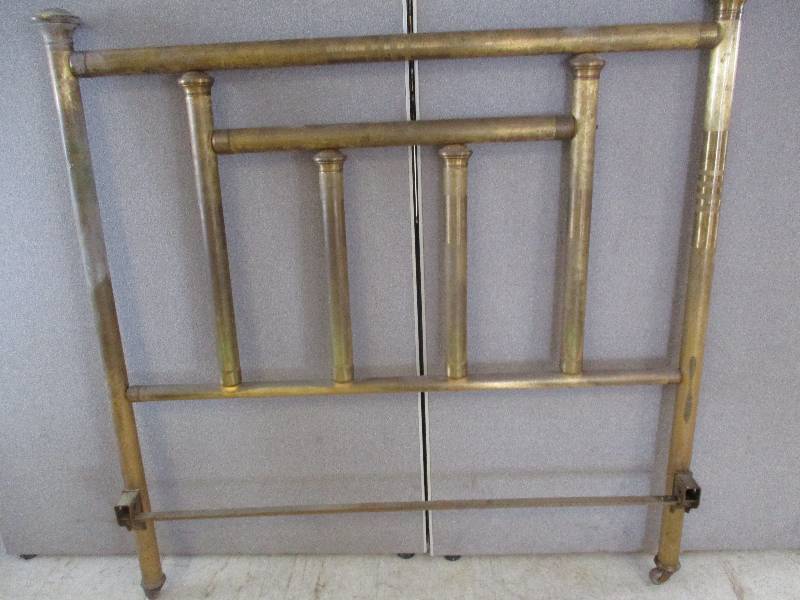 lot 2 image: Brass Bed