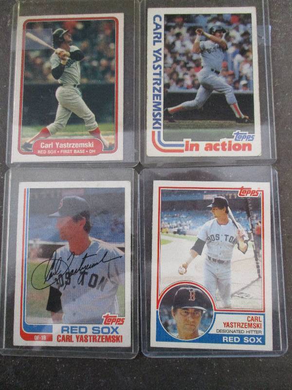 lot 50 image: Carl Yastrzemski Cards