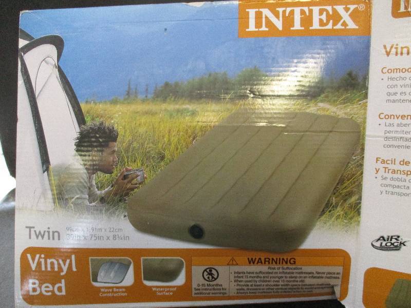 lot 56 image: Intex Vinyl Bed and Tarp