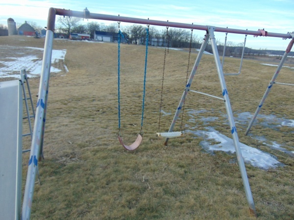 lot 163 image: Swing Set With Slide