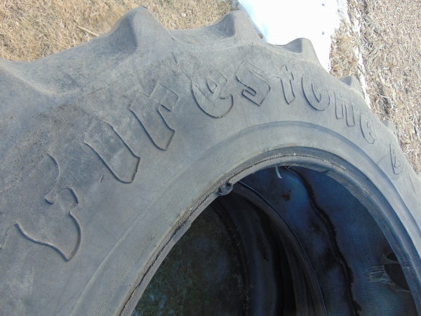lot 159 image: (2) Large Tractor Tires