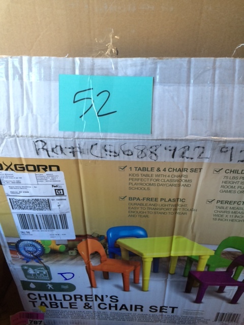 Childrens Table and Chair set, 5 piece