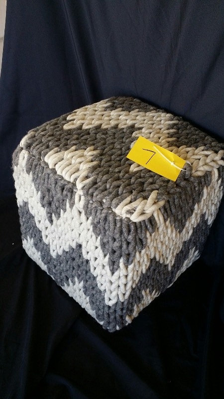 Woven Pouf Ottoman
