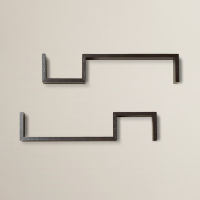 Decorative S shaped Wall Shelf White