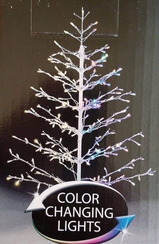 4 12 foot artificial LED stick tree