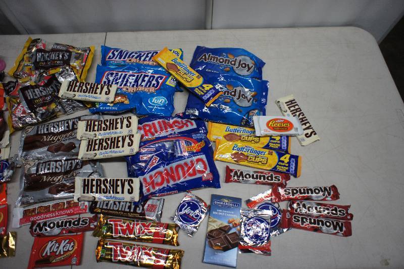 Lot of 45 BagsBars of Assorted Candy - All Items Expired In 2016 -