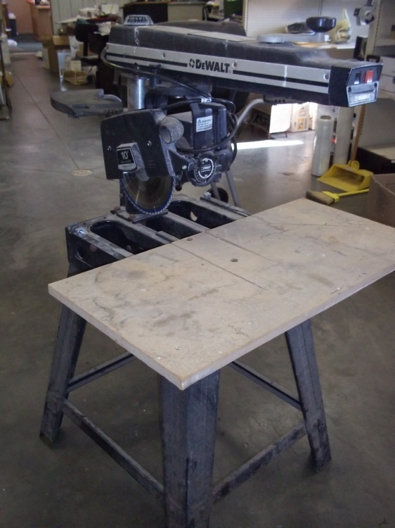 10 Dewalt Radial arm saw