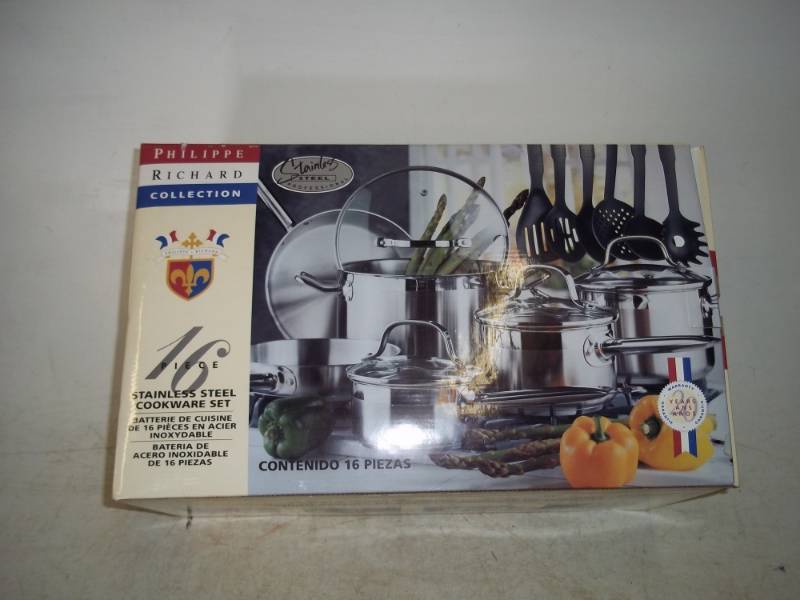 16 Piece Stainless Steel Cookware Set