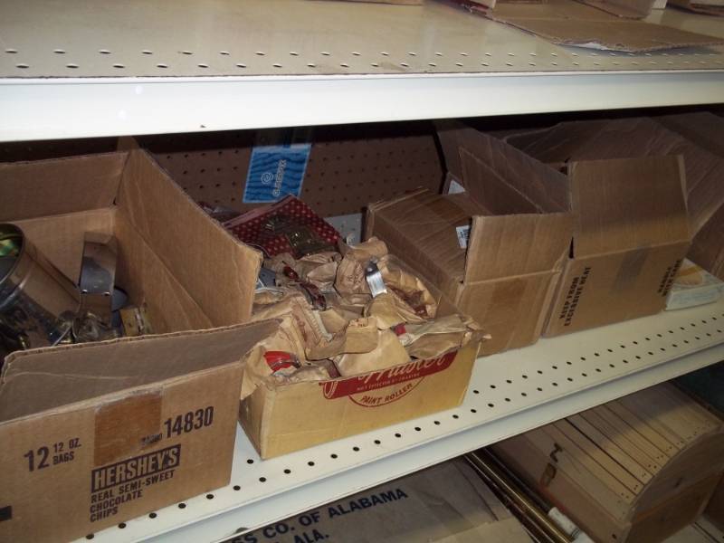 Large lot of Cabinet hinges, pulls and latches