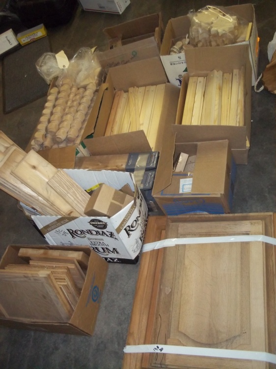 Large Lot of Craft Wood and Assorted Wood Pieces