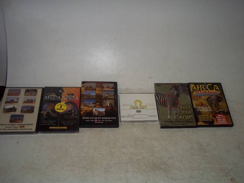 6 African Hunting DVDs