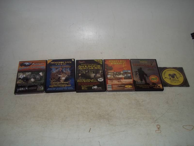 6 North America Bow and Gun Hunting DVDs