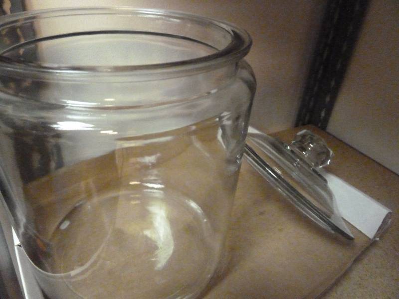 Large Glass Canister with Lid