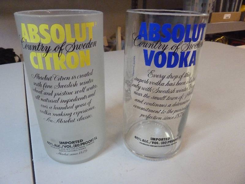 Absolute Vodka Glasses or Vases