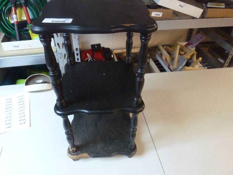 Vintage Three Shelf Wood Table
