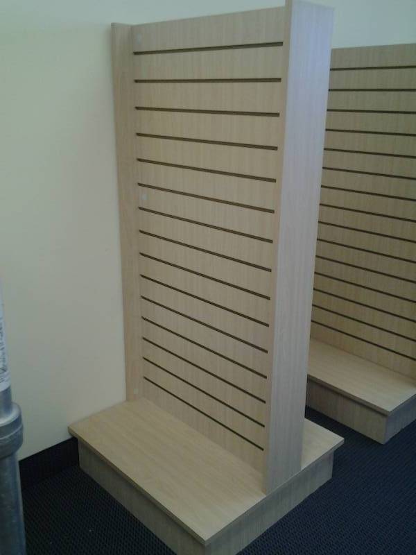 2-Sided Slat Wall Display Unit