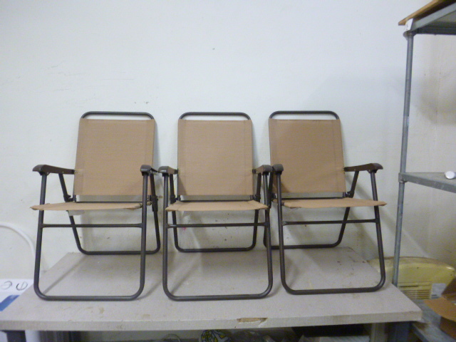 lot 57 image: 3 Folding Chairs