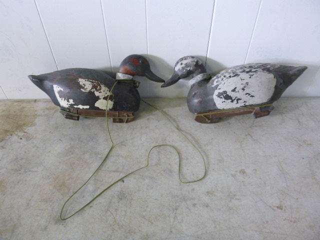 lot 157 image: 2 Vintage Duck Decoys