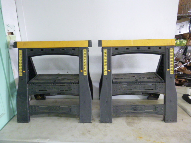 lot 196 image: 2 Folding Saw Horses