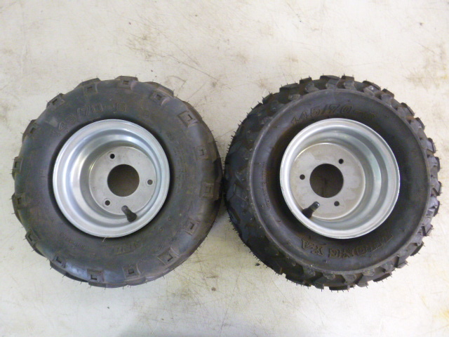 lot 223 image: 2 ATV Tires with 3 Hole Rims