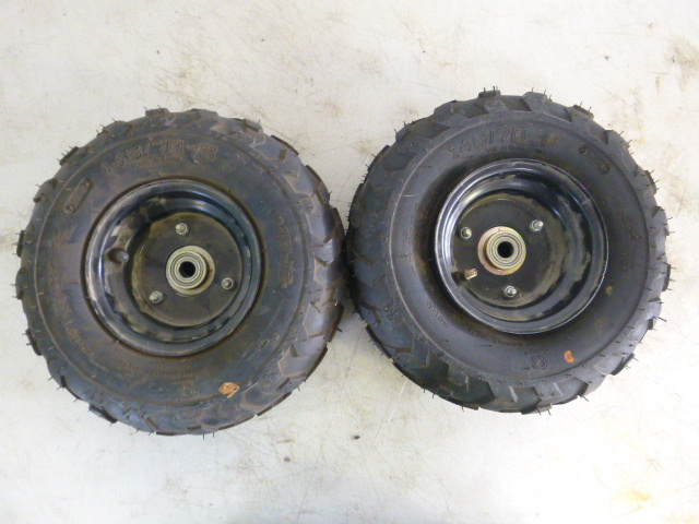 lot 226 image: 2 ATV Tires with 3 Hole Rims