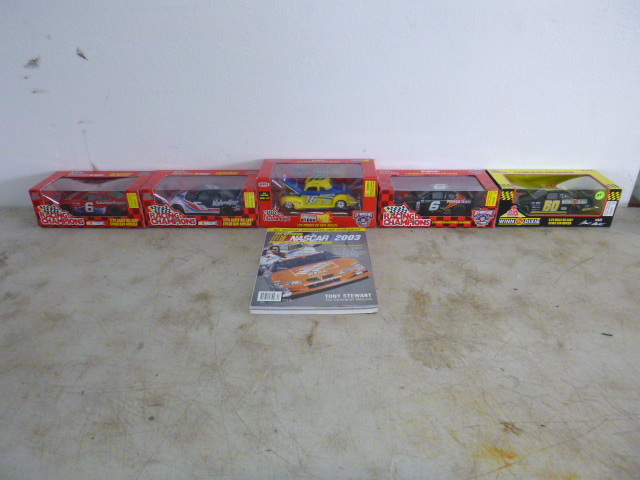 lot 283 image: 5 NASCAR Metal Die Cast Cars
