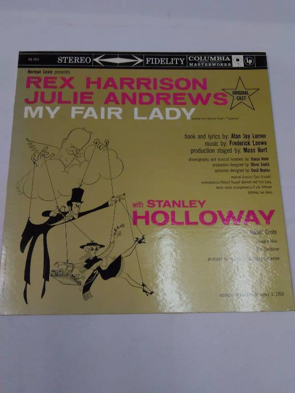 lot 29 image: My Fair Lady  Recorded in London Feb. 1, 1959. Rex Harrison and Julie Andrews