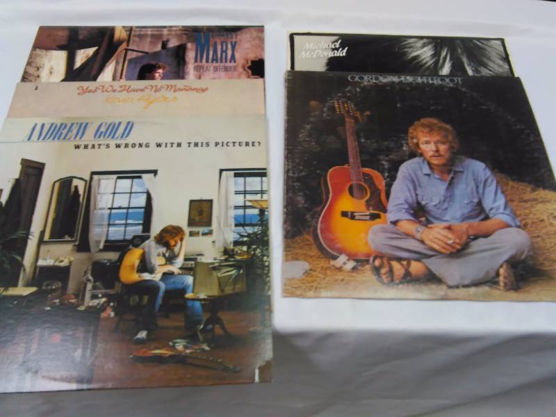lot 50 image: Richard Marx  Repeat Offender Andrew Gold  Whats Wrong with this Picture Kevin Ayers  Yes, we have no mananas Gordon Lightfoot  Sundown Michael McDonald  If thats what it Takes