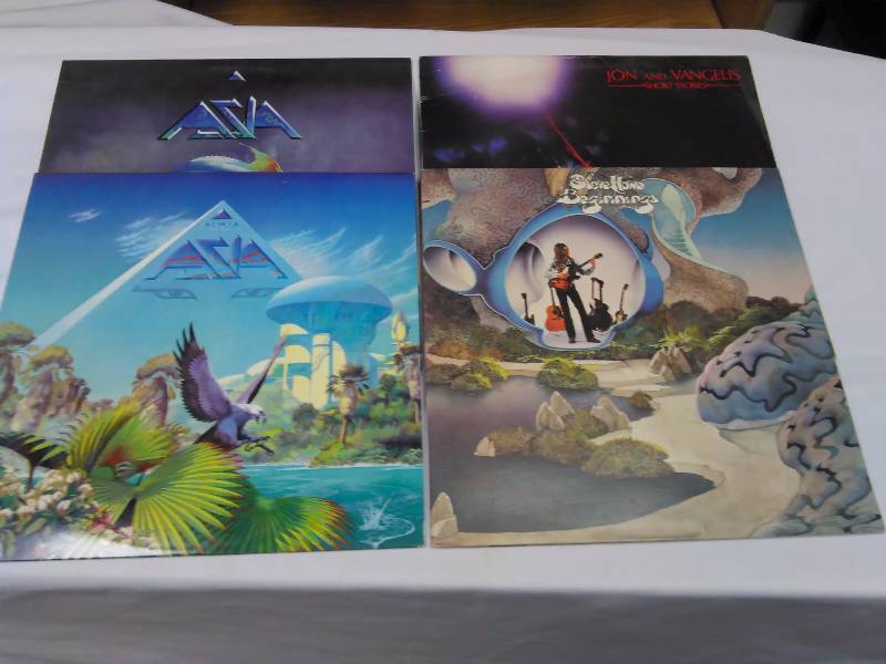 lot 62 image: Asia - Self Titled, Asia Alpha, Jon Anderson and Vangelis, Steve Howe  Beginnings