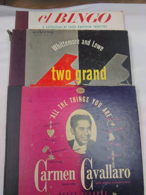 lot 122 image: Bing CrosbyCarmen Cavallaro  Whittemmore and Lowe 10 Album Sets (3)