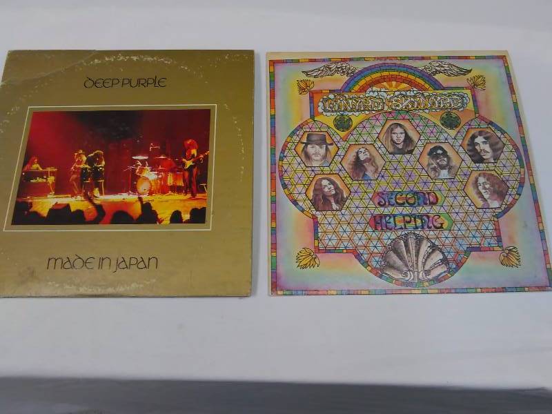 lot 140 image: 70s Rock (2) 70s Rock Deep Purple Live, Made in Japan, Lynard Skinyrd Second Helping