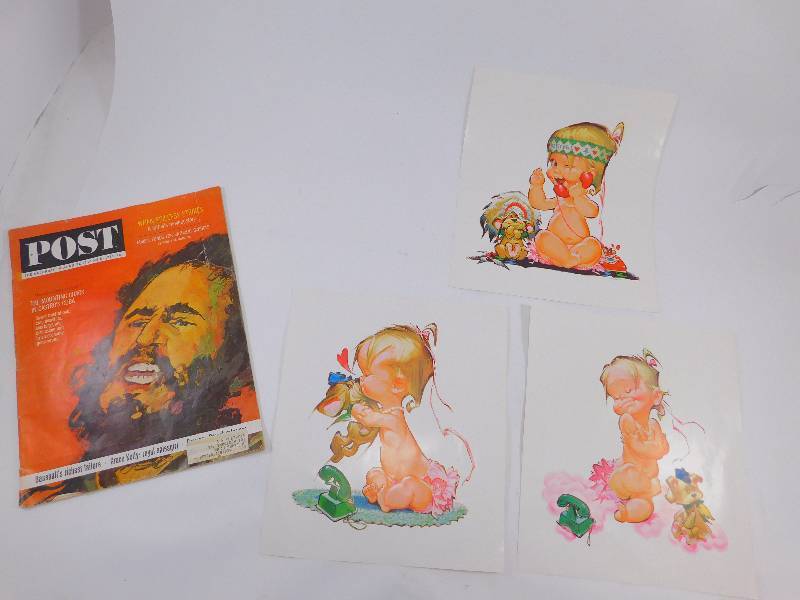 lot 37 image: Vintage AT&T Posters and Vintage Magazine ft. Fidel Castro