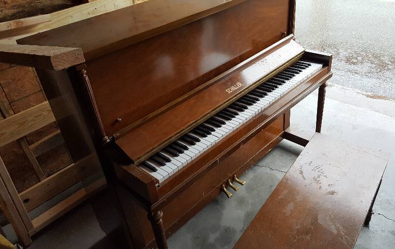 Upright Piano with stool