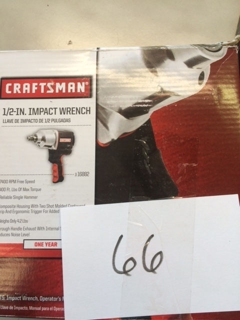 lot 66 image: Craftsman 12 Impact Wrench