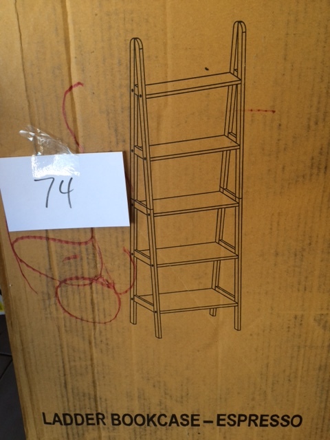 lot 74 image: Ladder Bookcase