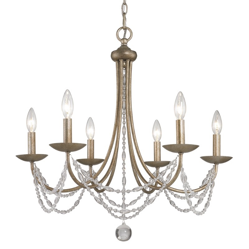 lot 35 image: Atwood 6 Light Chandelier