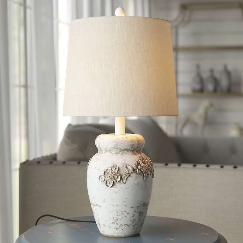 lot 36 image: 2x Safavieh Champaign 24 Table Lamp