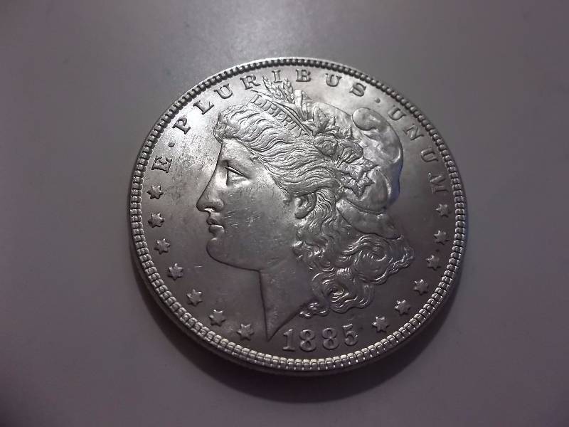 1885 Morgan Silver Dollar High Grade AU To MS