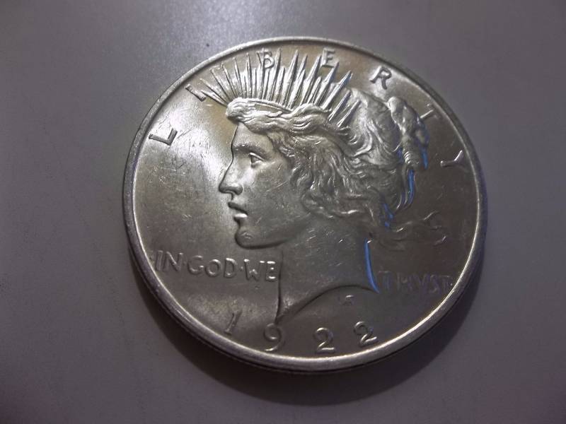 1922  Silver Peace Dollar  High Grade BU