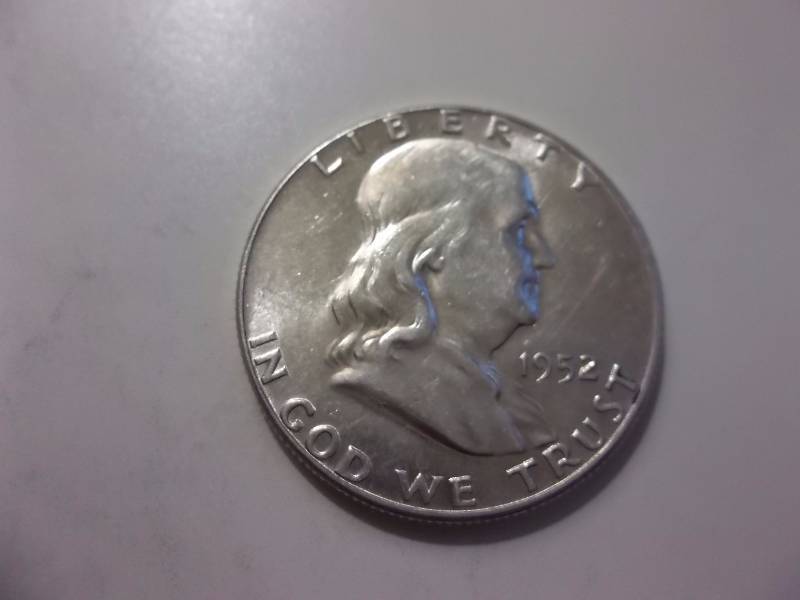 1952  Franklin Half Dollar Very High Grade MS Full Bell