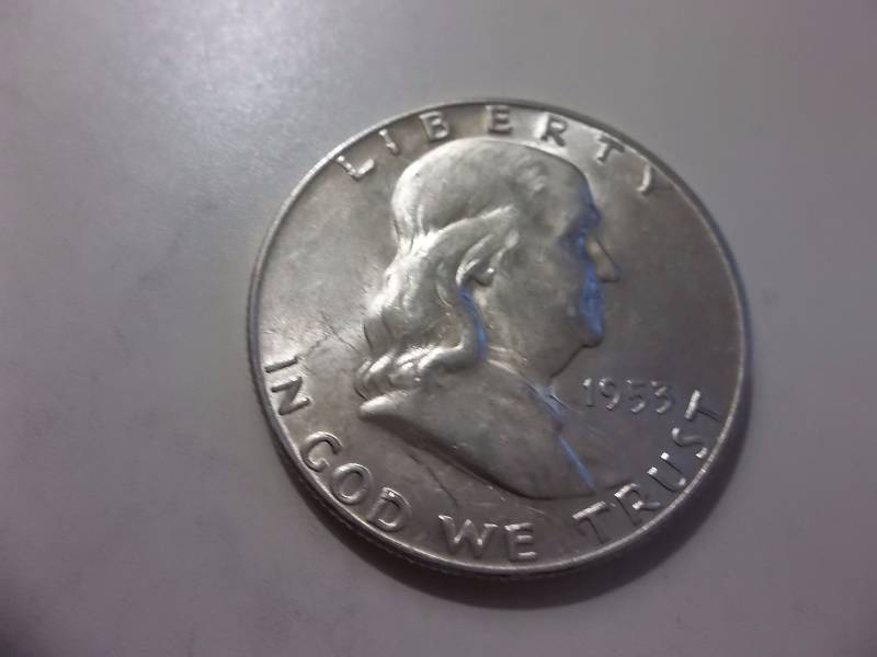 1953 D Franklin Half Dollar Very  High Grade MS Full Bell