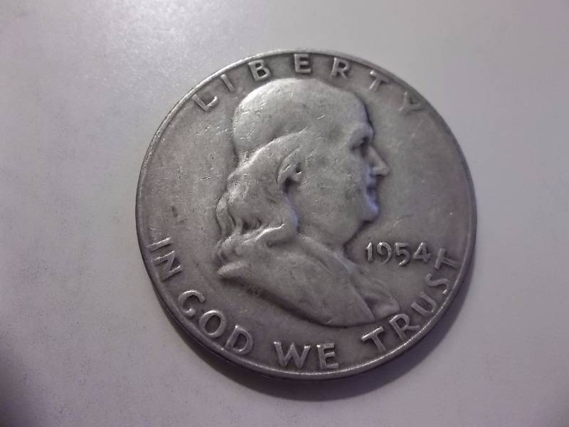 1954 S Franklin Half Dollar Better Grade